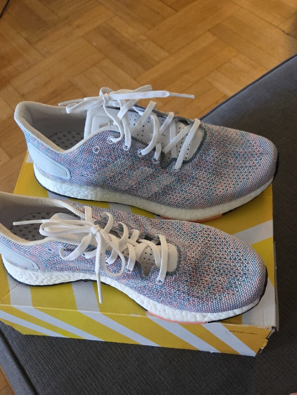 adidas Women’s Multicolor Knit Sneakers - White Laces